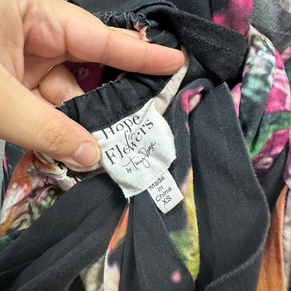 Hope For Flowers Anthropologie x Tracy Reese Tie Back Floral Dress Size XS - Picture 5 of 5